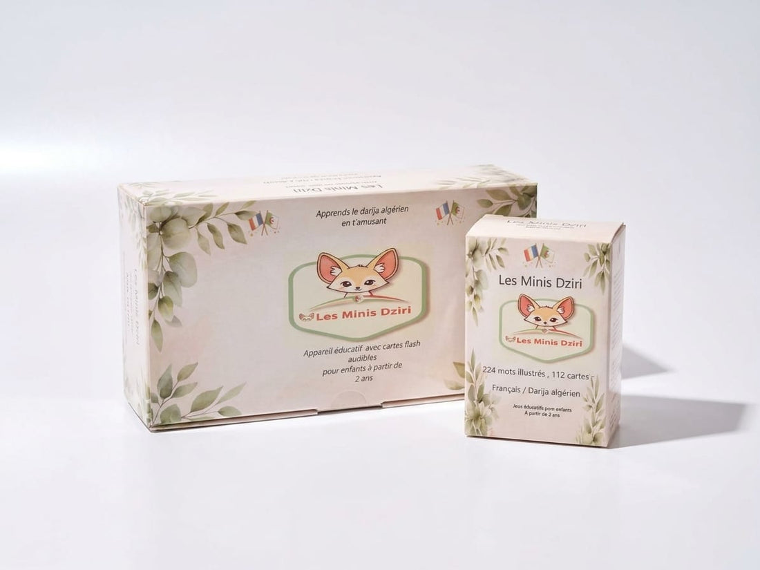 Cartes Flash Audibles Les Minis Dziri – jeu pour apprendre le darija algérien aux enfants