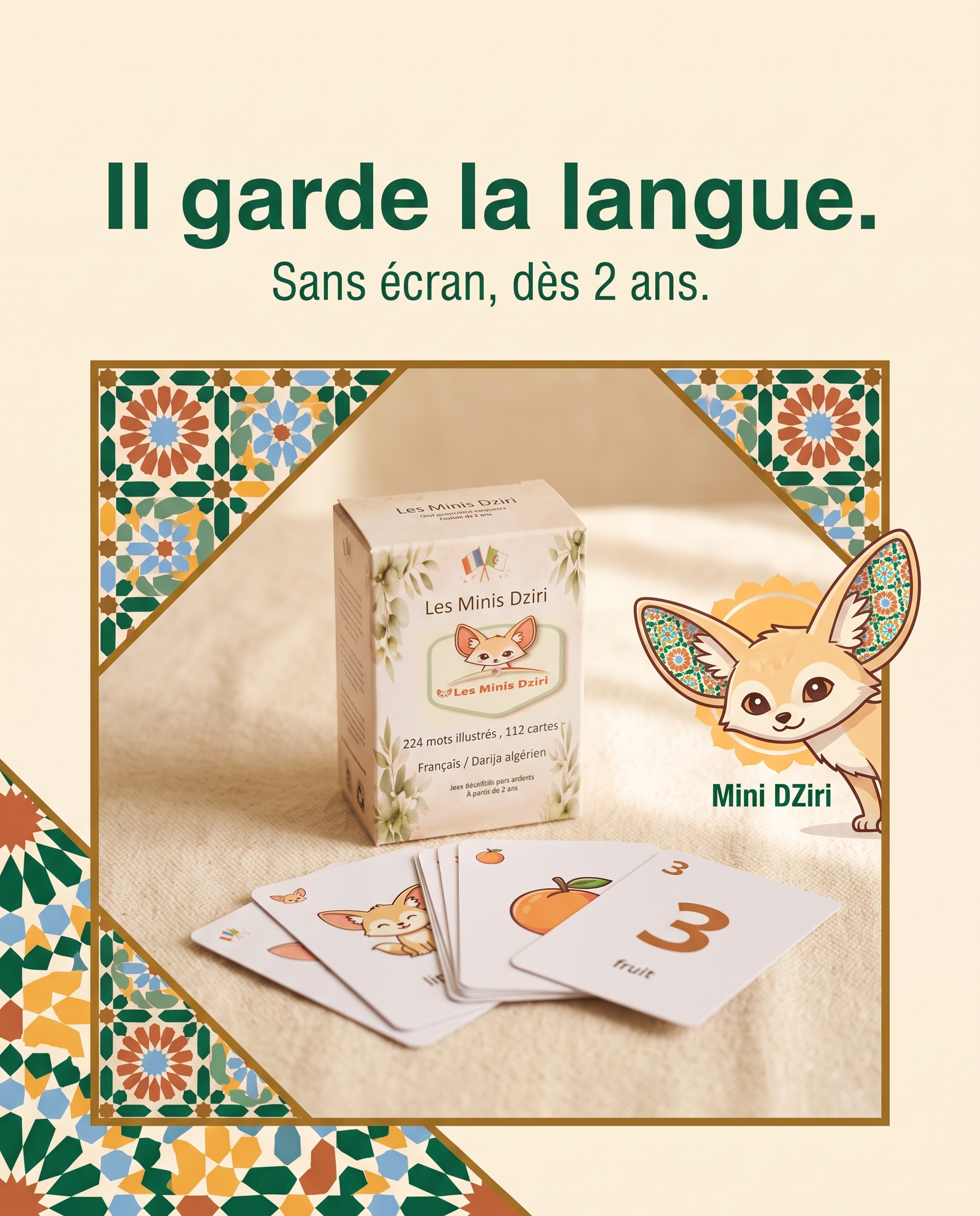 Cartes Flash Audibles – édition darija algérien