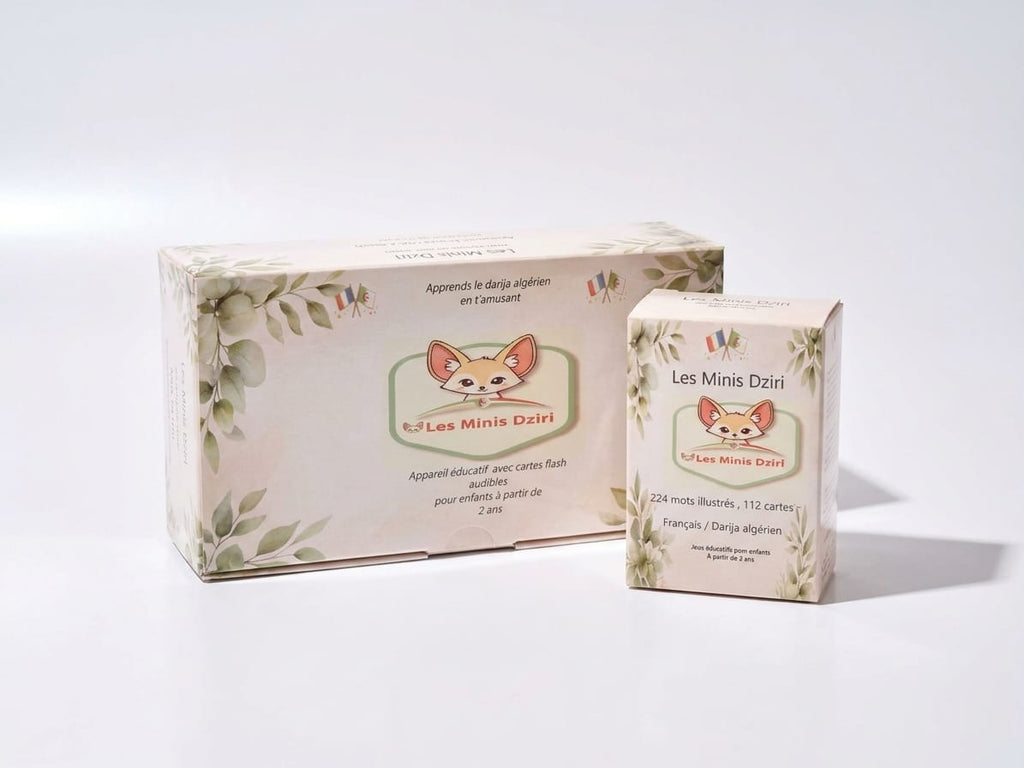 Cartes Flash Audibles Les Minis Dziri – jeu audio pour apprendre le darija algérien aux enfants