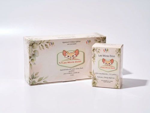 Cartes Flash Audibles Les Minis Dziri – jeu audio pour apprendre le darija algérien aux enfants